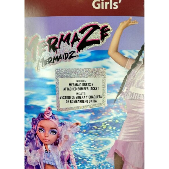 Mermaze Mermaidz Girls S (6/6X) Kishiko Mermaid Dress Halloween Costume - Picture 3 of 8